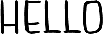 Vorschau der Schriftart HELLO