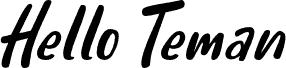 HelloTeman-Italic