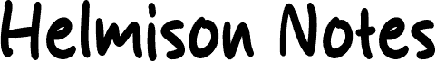 Helmison Notes шрифт