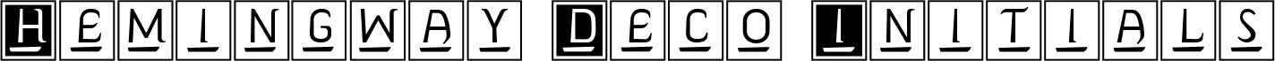HemingwayDecoInitials