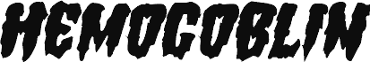 Náhled písma Hemogoblin Mangled Italic