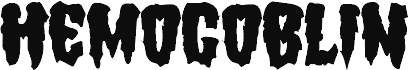 Náhled písma Hemogoblin Mangled
