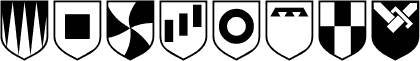 Preview of the Heraldic font