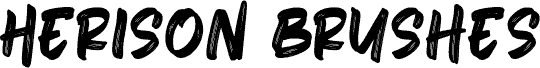 Herison Brushes font