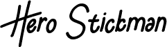 Hero Stickman Demo Italic font