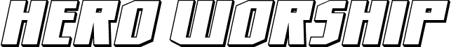 Hero Worship 3D Italic