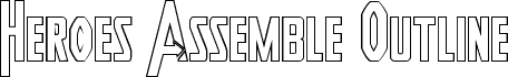 Heroes Assemble Outline Regular