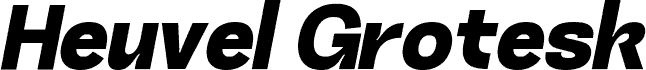 Heuvel Grotesk DEMO Black Ita шрифт