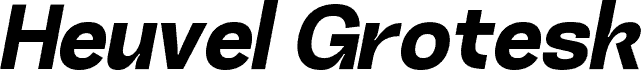 Heuvel Grotesk DEMO ExtBd Ita шрифт