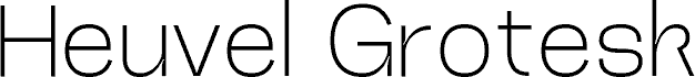 Heuvel Grotesk DEMO Extra Light шрифт