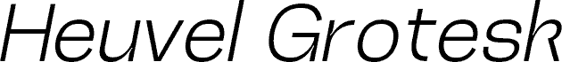 Heuvel Grotesk DEMO Light Ita шрифт