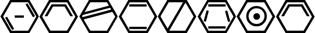 Preview of the Hexacode font