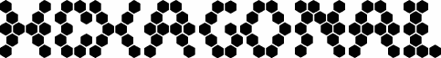 HEXAGONALフォントのプレビュー