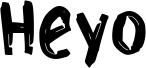 Preview of the Heyo font