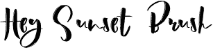 HeySunset-BrushFontMedium