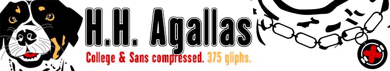 H.H. Agallas Шрифт