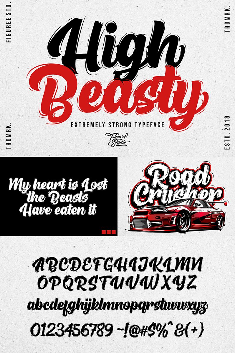 High Beasty Schriftart