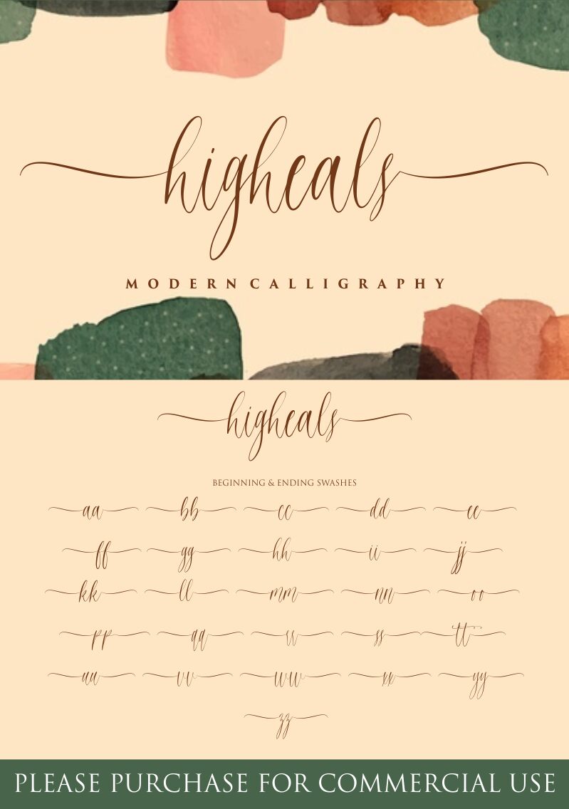 higheals Carattere