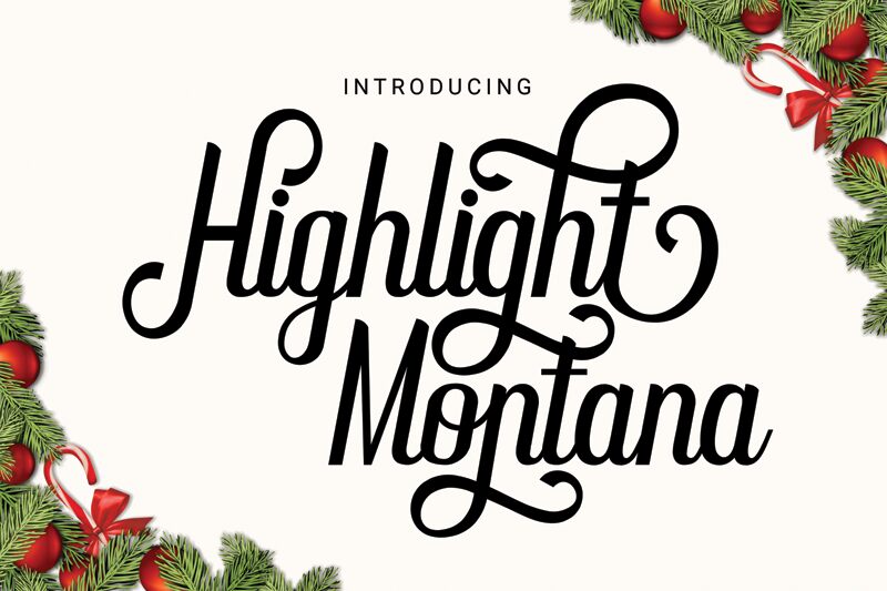 Highlight Montana Schriftart