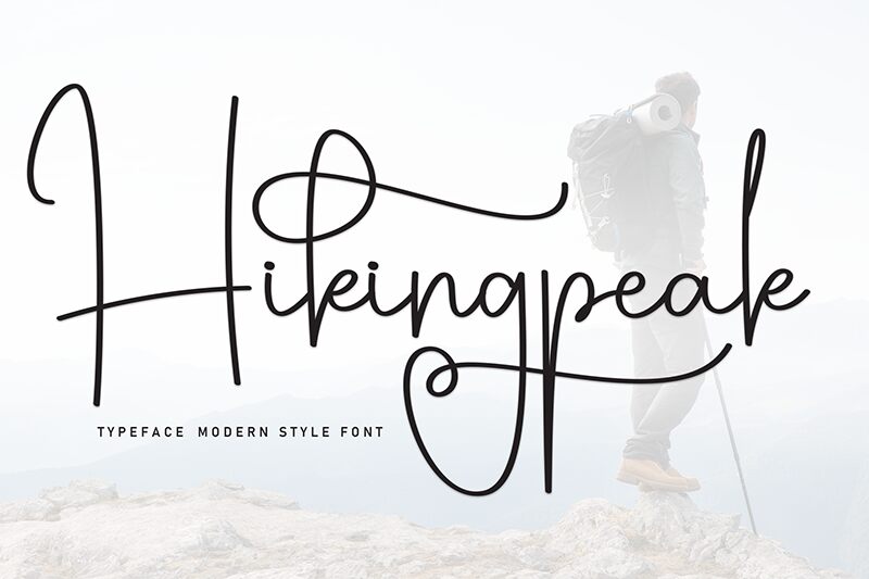 Hikingpeak Schriftart