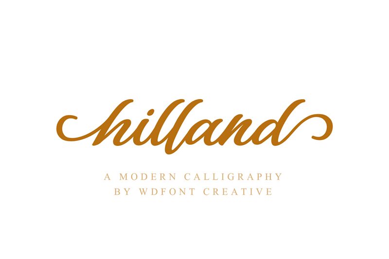 hilland Schriftart