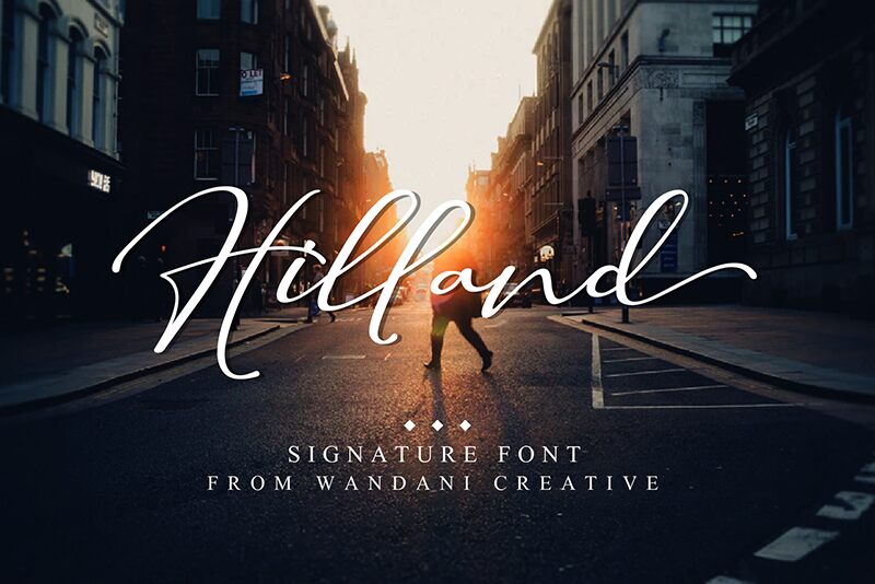 Hilland Schriftart