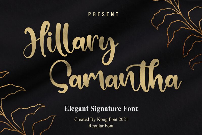 Hillary Samantha Schriftart