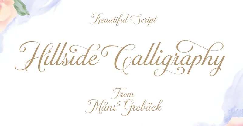 Hillside Calligraphy Carattere