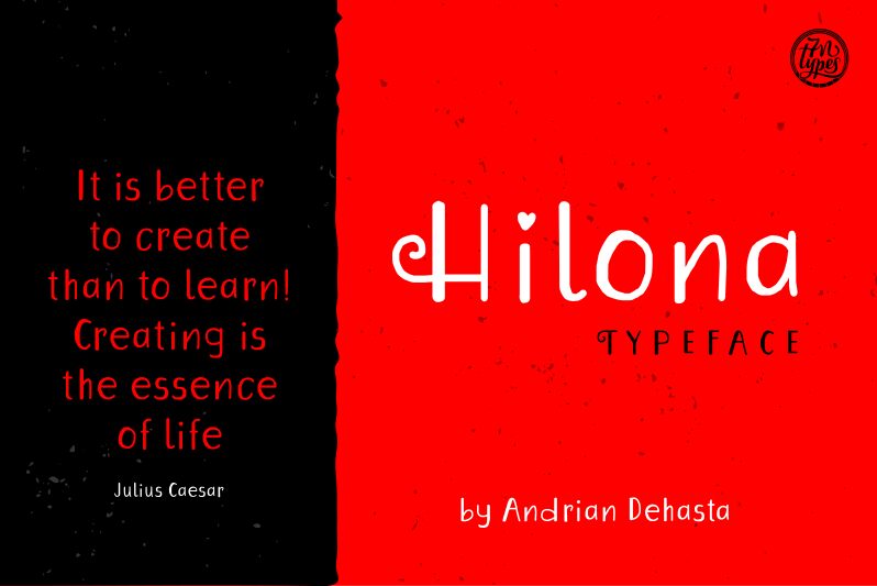 Hilona Schriftart