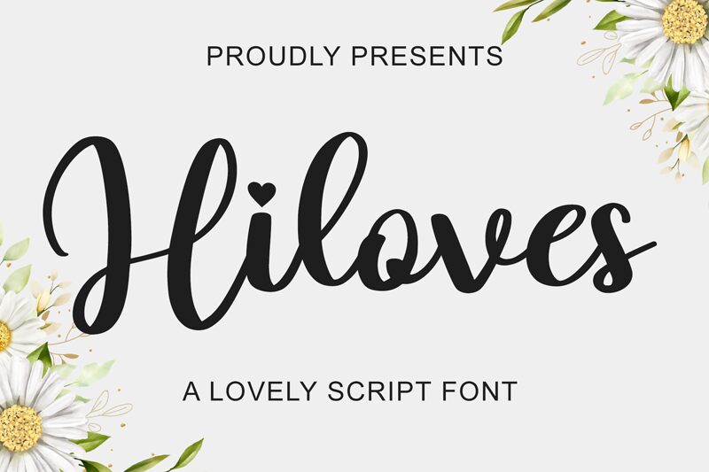 Hiloves フォント