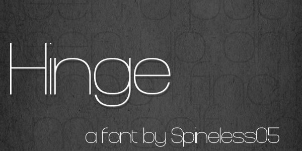 Hinge Schriftart