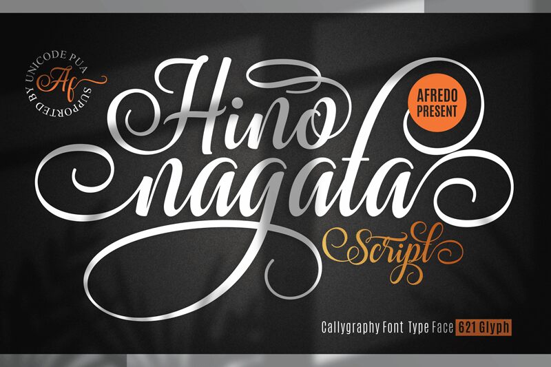 hino nagata Schriftart