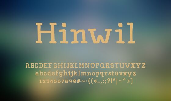 Hinwil Schriftart
