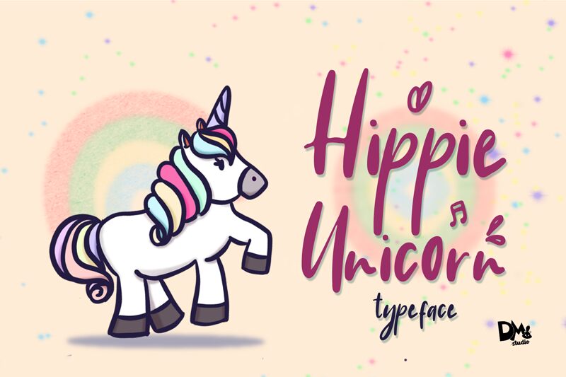 Hippie Unicorn Czcionka