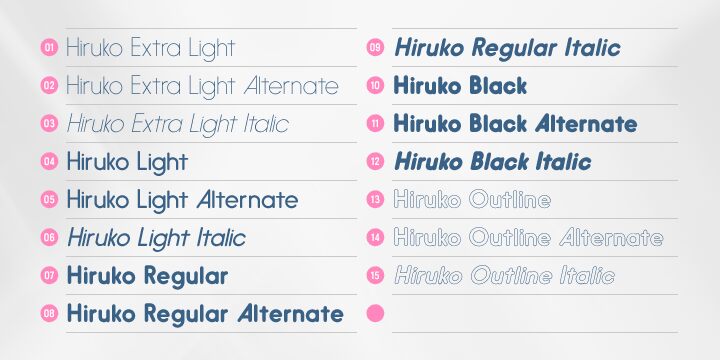 Hiruko Font