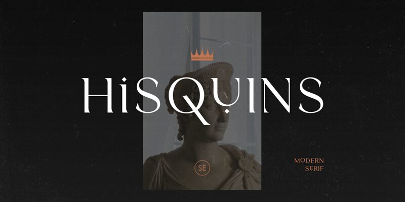 Hisquins Schriftart