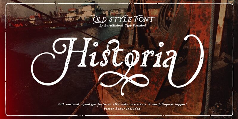 Historia Schriftart