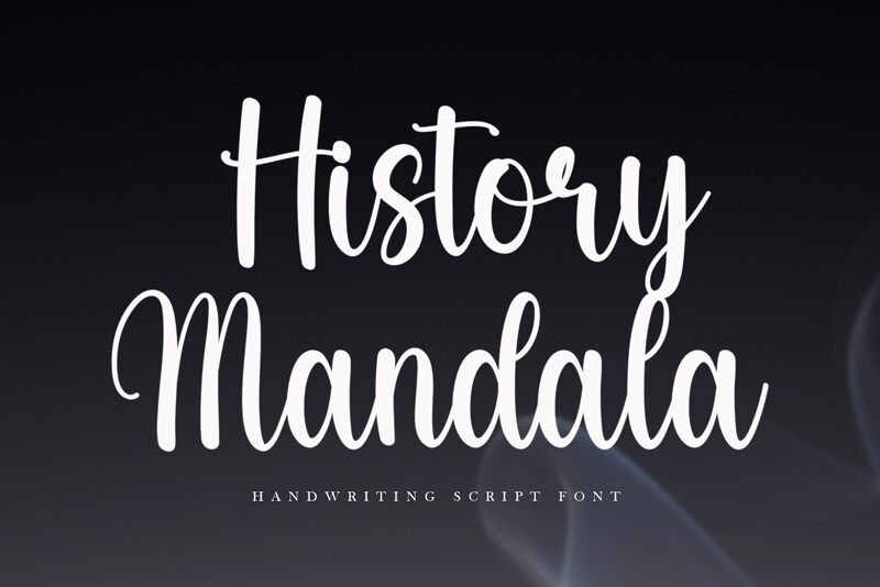 History Mandala Schriftart