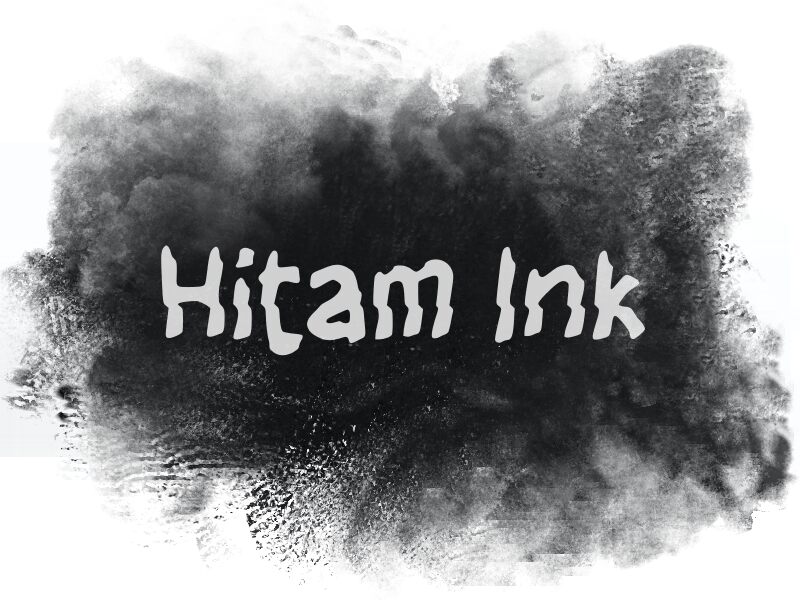 h Hitam Ink Druh písma