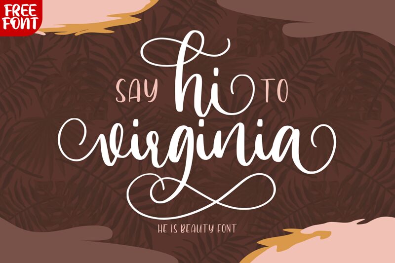 Hi Virginia Schriftart