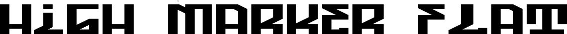 High Marker Flat Regular
