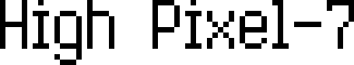 High Pixel-7