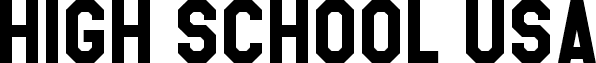High School USA Serif font