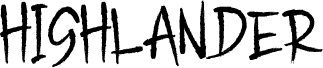 Vorschau der Schriftart HIGHLANDER