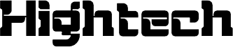 Hightech font
