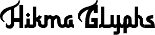Hikma Glyphs písmo
