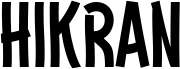 HIKRAN trial Regular 字体