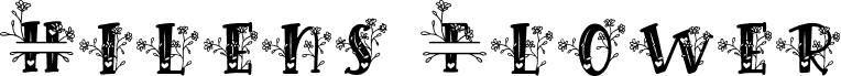 Hilens Flower Monogram Regular