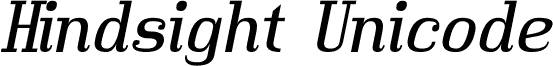 Hindsight Unicode Italic