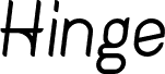 Hinge DEMO Regular Italic